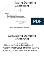 Damping Coefficient Calculation