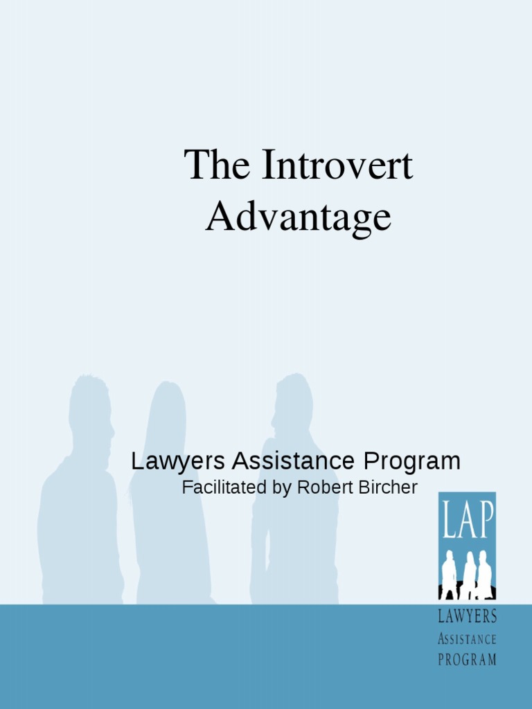 Embracing Introversion in Law | PDF | Extraversion And Introversion ...