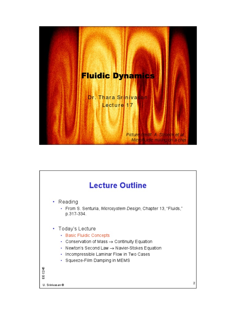 Oscillating Couette Flow Fluid Dynamics Handouts | PDF | Navier–Stokes ...