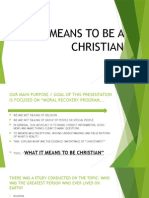 What It Means To Be A Christian