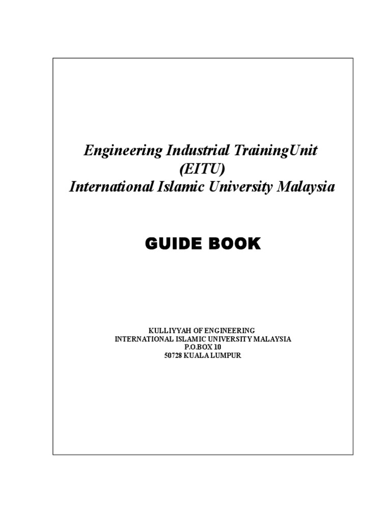 Engineering Industrial Training Guide | PDF | Materials Science ...