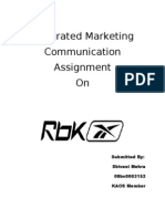 Reebok - An Advertising Assignment