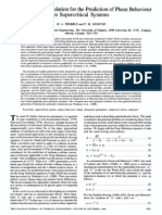 A Generalized Correlation For The Prediction of Phase Behaviour in Supercritical Systems