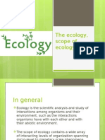 The Ecology Scope of Ecology