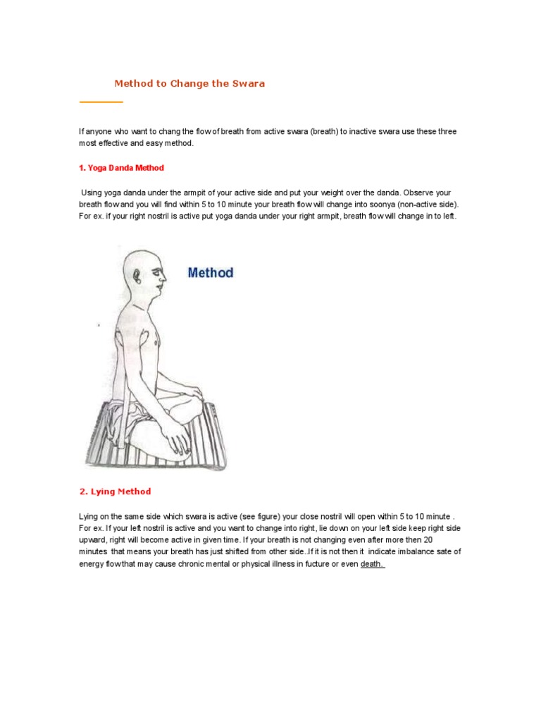 Methods to Change Swara Flow | PDF