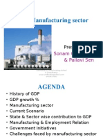GDP-Manufacturing Sector: Sonam Gangwani & Pallavi Sen