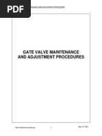 Gate Valve Maintenance Manual