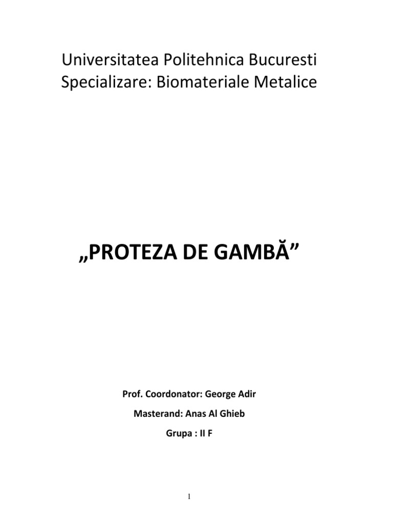 Proteza de Gamba | PDF