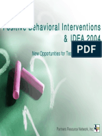 Positive Behavioral Interventions