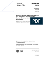 ABNT NBR 12721-2006_val. 21-01-2007 - Avaliação de Custos Unitários de Construção Para Incorporação Imobiliária e Outras Disposições Para Condomínios Edilícios