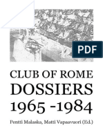 Club of Rome Dossiers 1965 - 1984