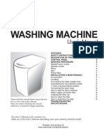 Manual Lavadora SAMSUNG WB15N3 Ingles PDF