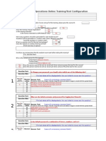 Campus Operations Online Training/Test Configuration: Answer Letter Answer Text