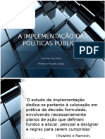 A Implementação Das Políticas Públicas - Copy