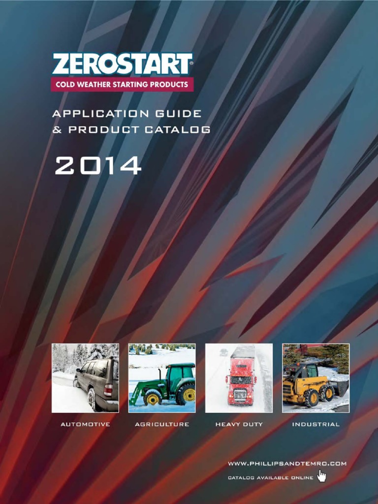 2014 Zerostart Application Guide and Product Catalog PDF V6 Engine