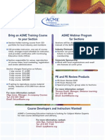 Bring An ASME Training Course To Your Section ASME Webinar Program For Sections