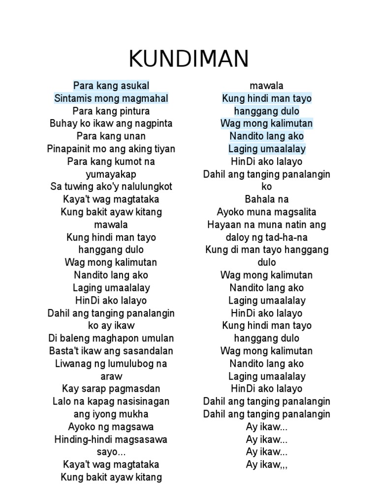 KUNDIMAN | PDF