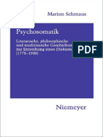 Psychosomatik_ Literarische, Philosophische Und Medizinische Geschichten Zur Entstehung Eines Diskurses