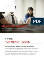 #Leanintogether: 6 Tips For Men at Work