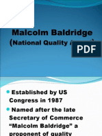 Malcolm Baldridge National Quality Award