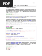 L11 - Fortran Programming - Part 3 1. Dealing With Characters