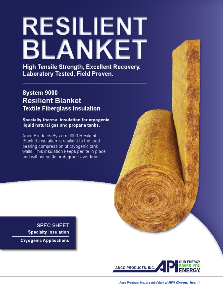 System 9000 Resilient Blanket Insulation Spec Sheet Aislamiento