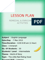 Lesson Plan Remedial