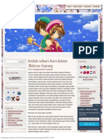 Istilah Sehari-Hari Dalam Bahasa Jepang - Rhien's Blog