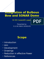 Integration of Bulbous Bow and SONAR Dome