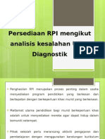 Persediaan RPI Mengikut Analisis Kesalahan Ujian Diagnostik