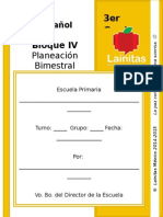 3ro Grado - Bloque 4 - Español
