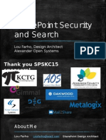 SharePoint Saturday KC 2015 - Security and Search