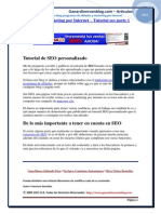 El SEO y El Marketing Por Internet Tutorial SEO Parte 1 Articulos en PDF