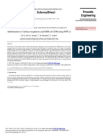 Optimization of Process Machine Parameters