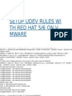 Setup Udev Rules With Red Hat 5 and 6