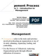 Introduction To Management