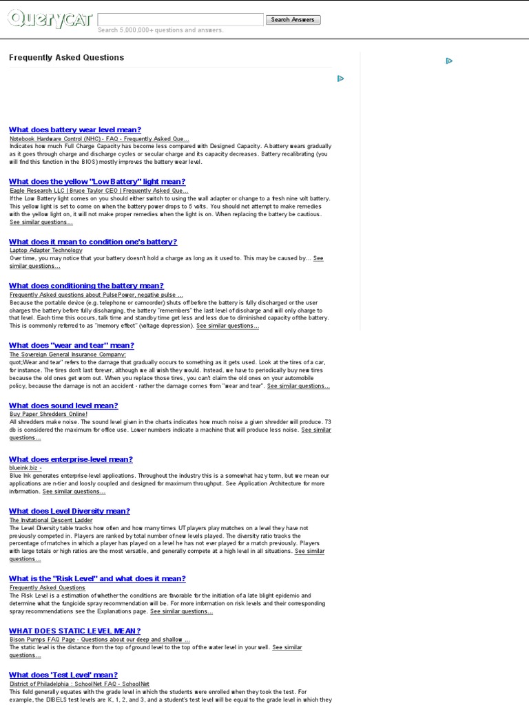 What Does Battery Wear Level Mean PDF Battery (Electricity) Laptop