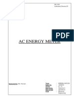 Ac Energy Meter: EE 2192 Laboratory Practice IV