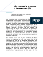 El Conflicto Regional y La Guerra Por Los Recursos