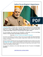 Latest News, Modi Stresses Indian Ocean Region’s Importance