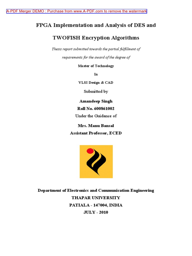 cryptography bachelor thesis