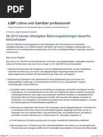 Arbeitgeberleistungen _ Ab 2015 Können Arbeitgebe r Betreuungsleistungen Steuerfrei Bezuschussen