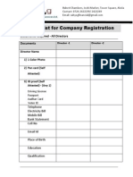 Company Registration Checklist New - 16.02