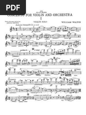Walton Violin Concerto Violin Concerto