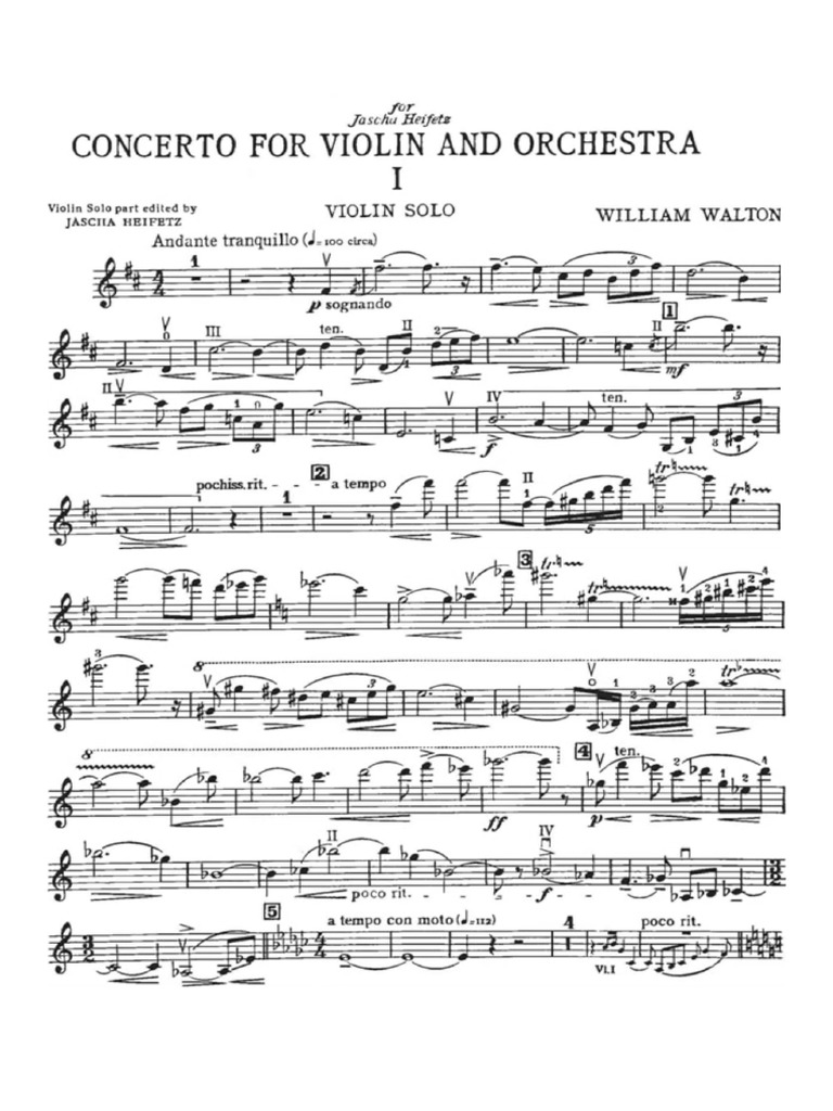 Walton Violin Concerto Pdf Printer