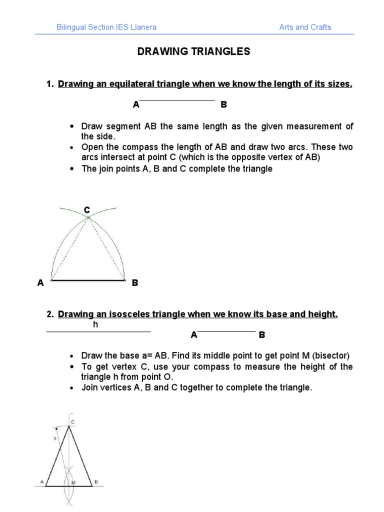 Triangle Drawing Techniques Guide | PDF