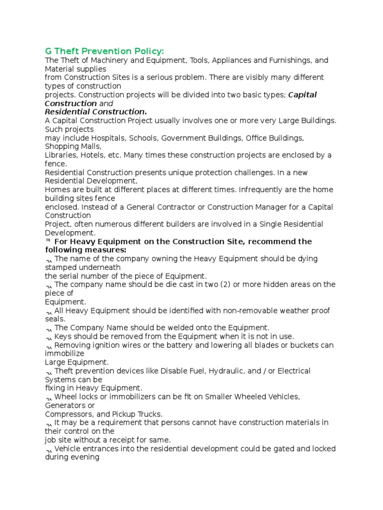 Site Security Plan Security Guard Securities