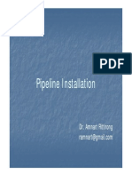 Pipeline Installation Techniques and Procedures