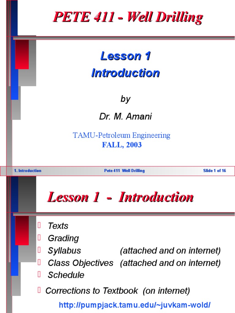 PETE 411 - Well Drilling | PDF | Technology & Engineering