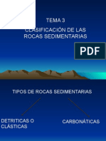 Clasificacion de Las Rocas Sedimentarias